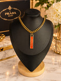 Scarlet Statement — Vintage Upcycled Prada Choker