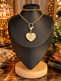 Golden Heart — Vintage Upcycled CC Necklace