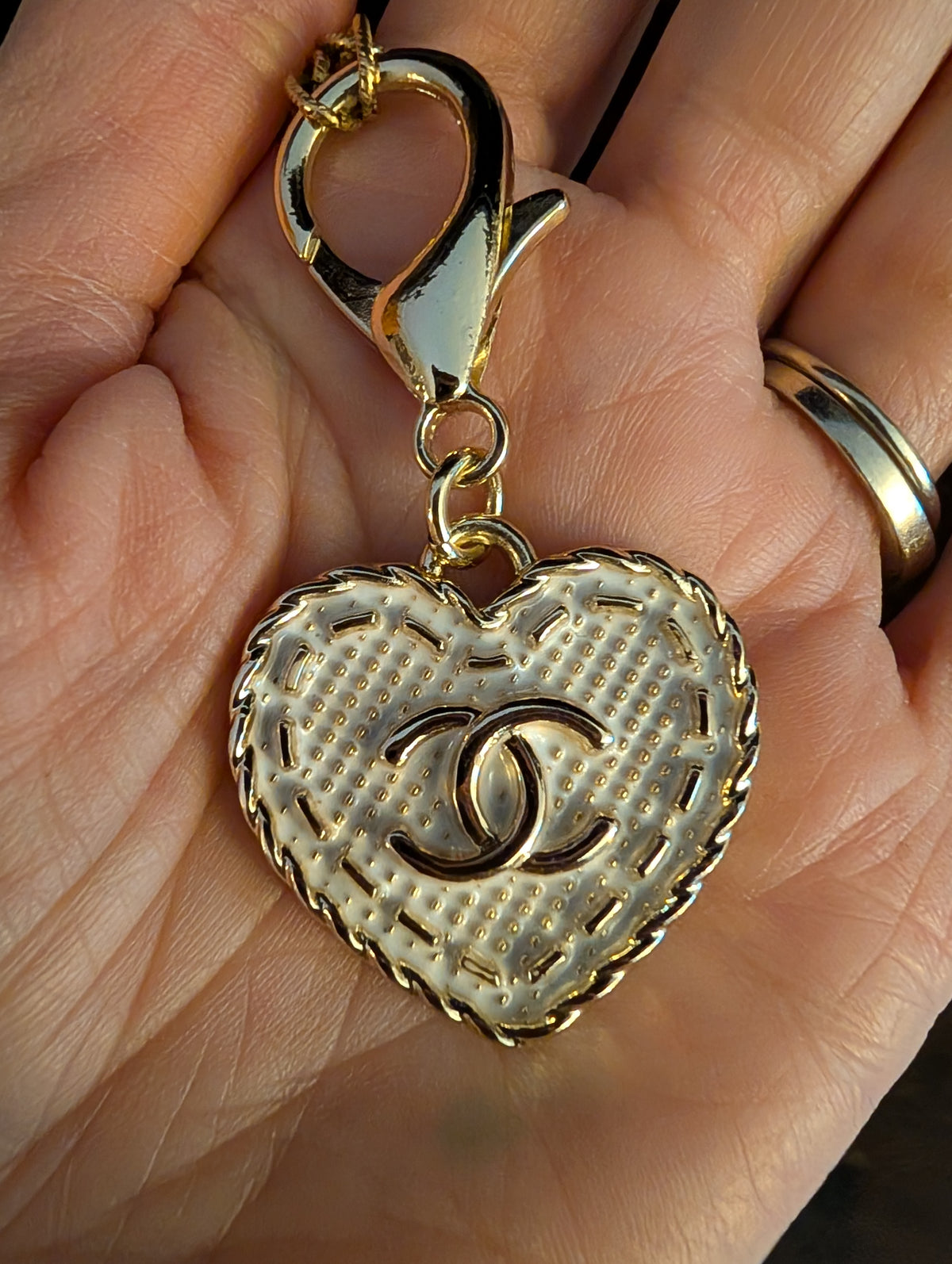 Golden Heart — Vintage Upcycled CC Necklace