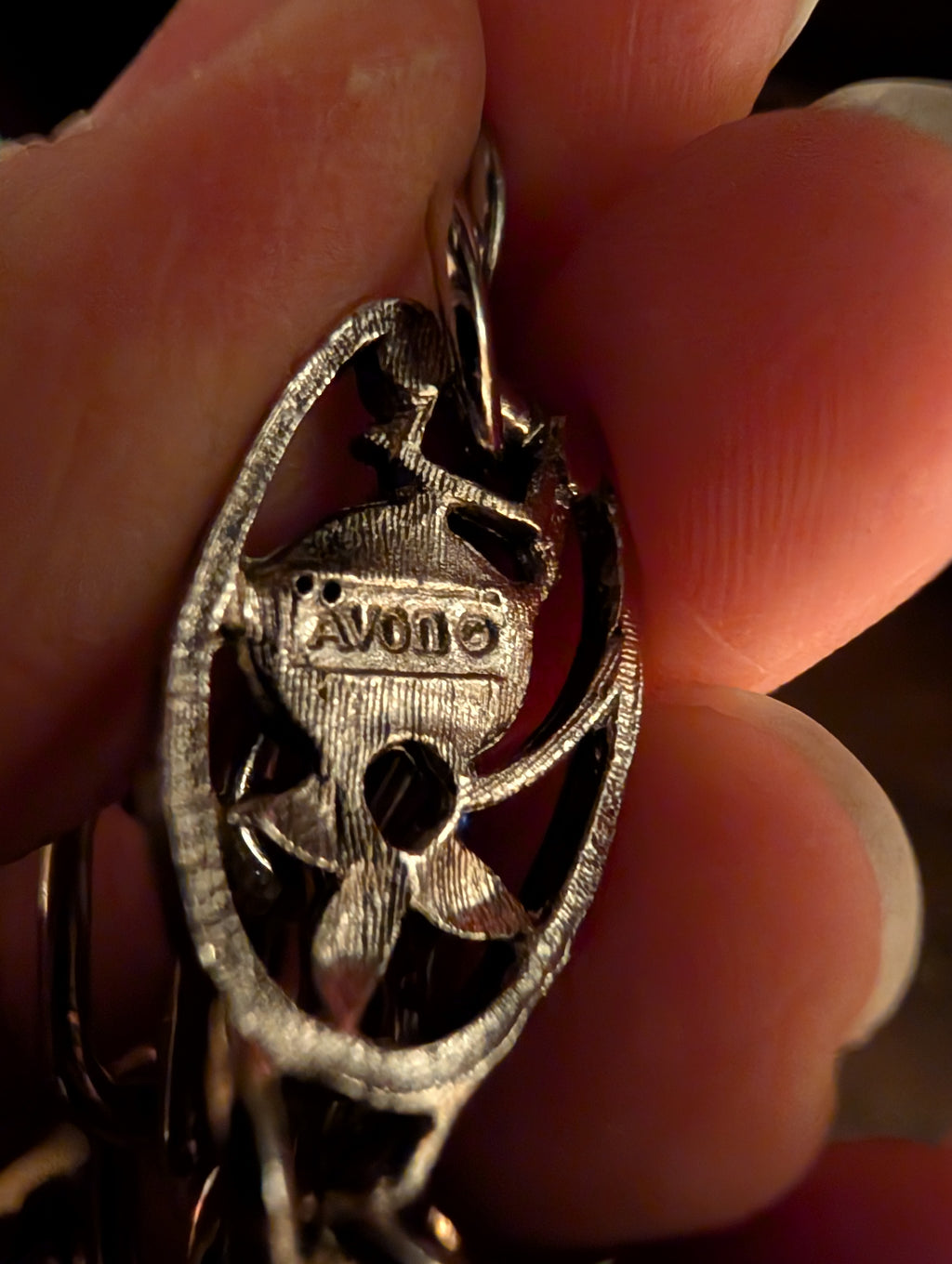 Midnight Potion — Vintage Avon & Upcycled LV Bag Charm