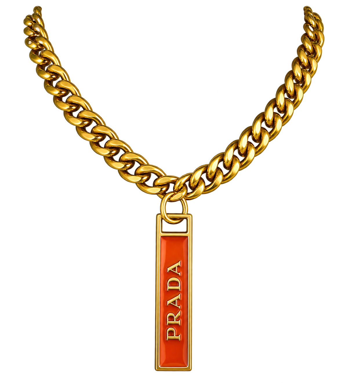 Scarlet Statement — Vintage Upcycled Prada Choker