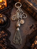 Midnight Magic — Vintage Upcycled LV Gothic Bag Charm 🖤🌙