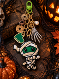 Mummy Dearest 💚 — Upcycled Versace Halloween Bag Charm