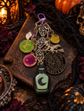 Midnight Potion — Vintage Avon & Upcycled LV Bag Charm