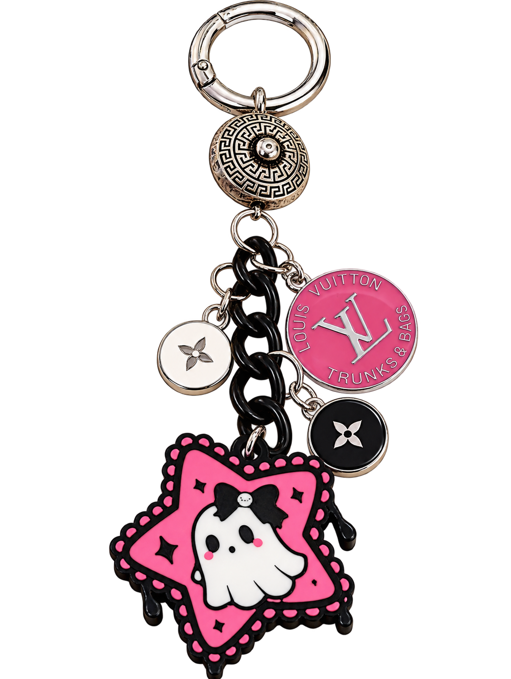 Spooky Sweet ghost bag charm transparent cutout for Dressing Room