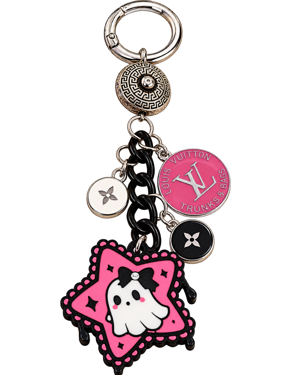 Spooky Sweet ghost bag charm transparent cutout for Dressing Room