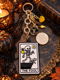 🖤 The Fool's Fortune — Vintage Upcycled LV Bag Charm 🔮